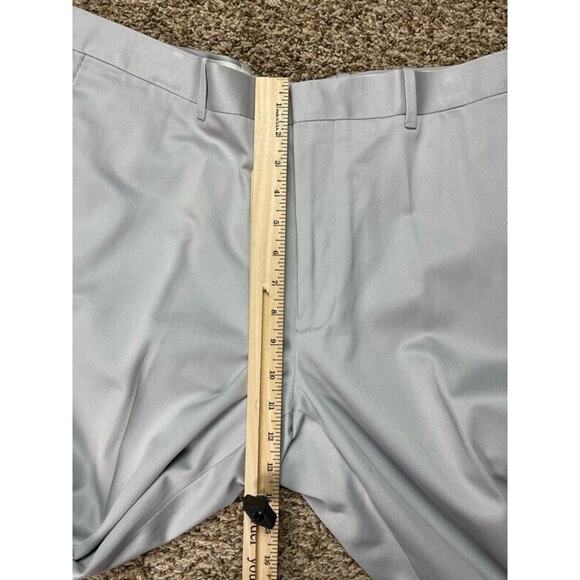 Perry Ellis Mens Chino Straight Leg Pants Gray Tailored Fit Pockets 38 x 30 New - Picture 7 of 10